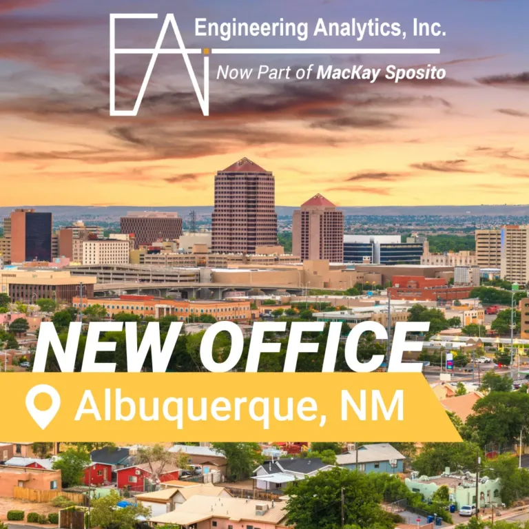 Image of Albuquerque, NM announcing MacKay Sposito opened an office there
